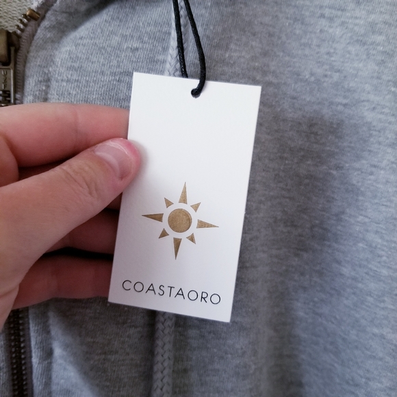 3 for $25-NWT Coastaoro Ventura Zip-Up Grey Hoodie - Picture 8 of 8